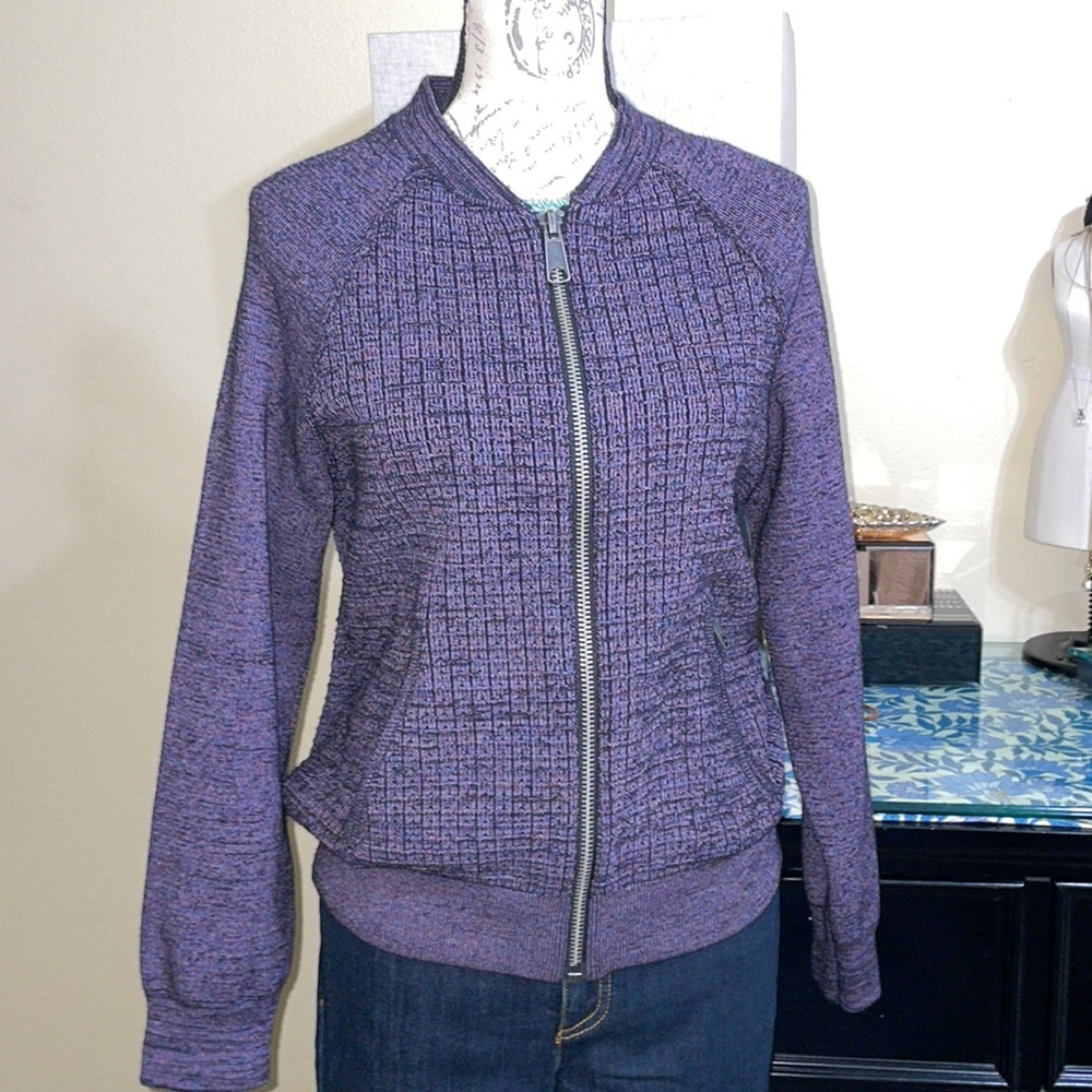 Free People Knit Baseball Jacket